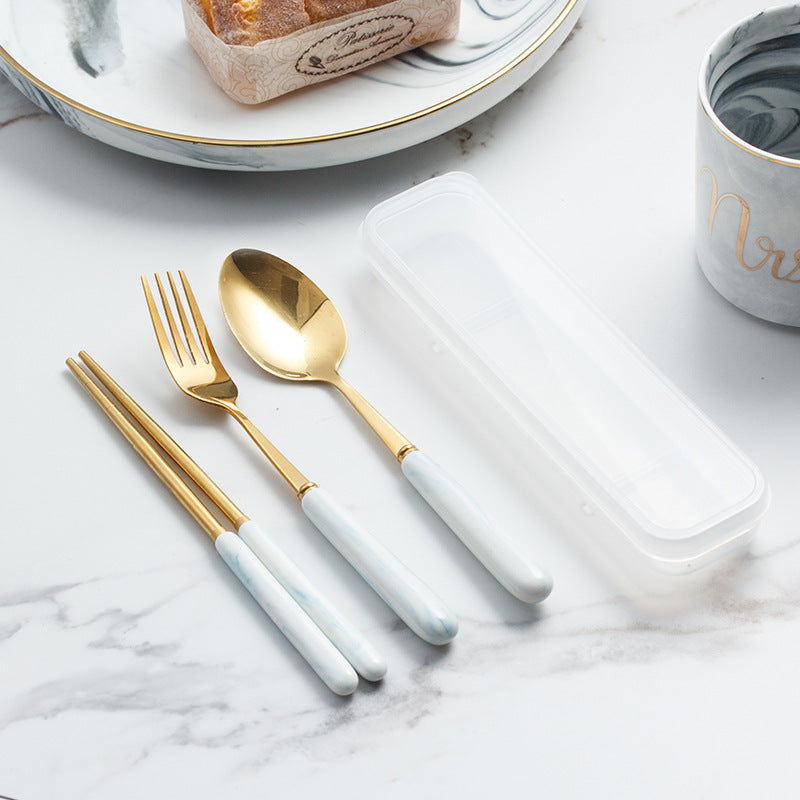 Custom Logo Convenient and environmentally friendly tableware three-piece set | Premium Corporate Gifts and Promotional Gifts