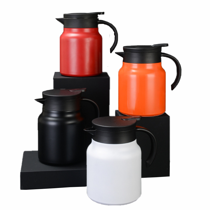 Custom Logo Handle Vacuum Thermos Pot | Premium Corporate Gifts and Promotional Gifts