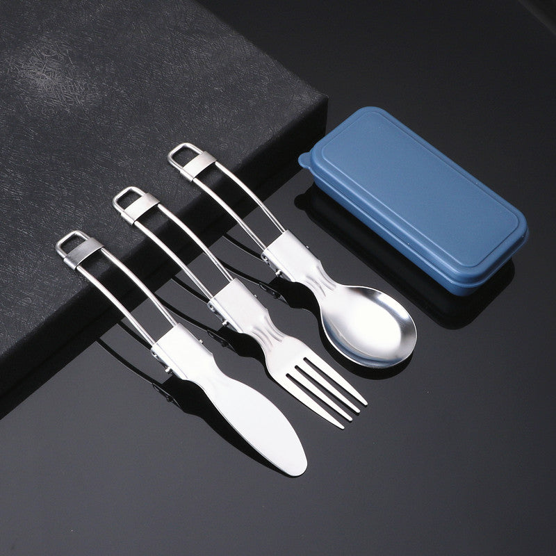 Custom Logo Eco-friendly Wheat Box Folding Stainless Steel Cutlery Cover | Premium Corporate Gifts and Promotional Gifts