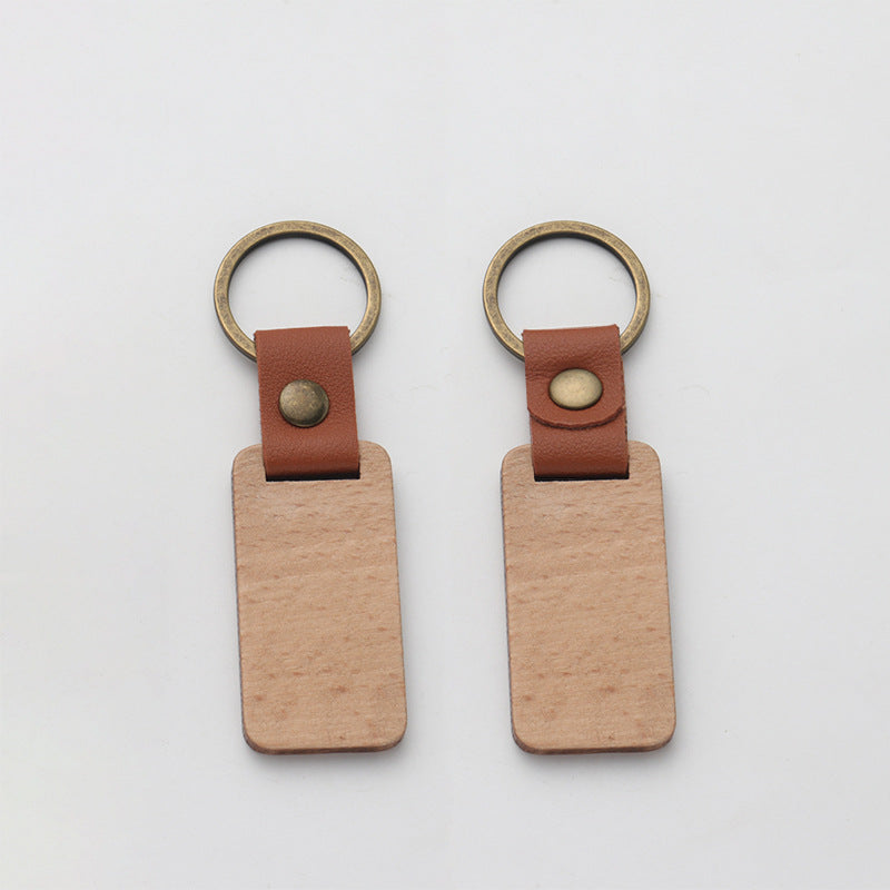 Custom Logo Vintage Wooden Keychain | Premium Corporate Gifts and Promotional Gifts